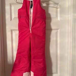 Kids Waterproof Pink Snow Bib Pants size 4-5 Kids XS